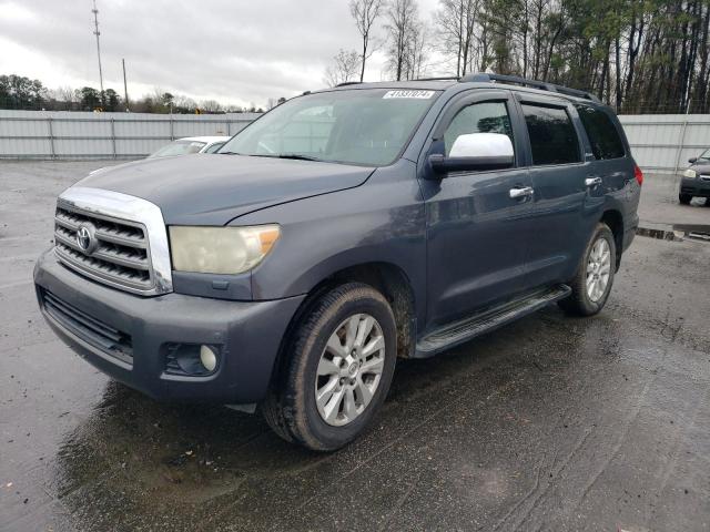 5TDBY67A98S013003 - 2008 TOYOTA SEQUOIA PLATINUM BLUE photo 1