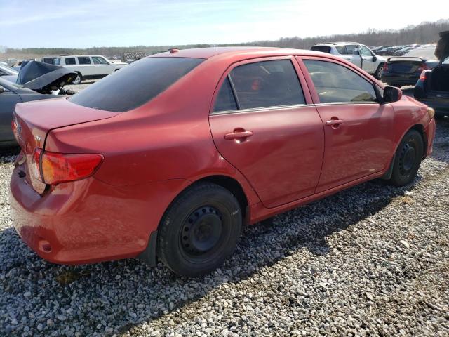 JTDBU4EE6AJ075628 - 2010 TOYOTA COROLLA BASE RED photo 3