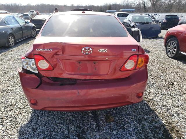 JTDBU4EE6AJ075628 - 2010 TOYOTA COROLLA BASE RED photo 6