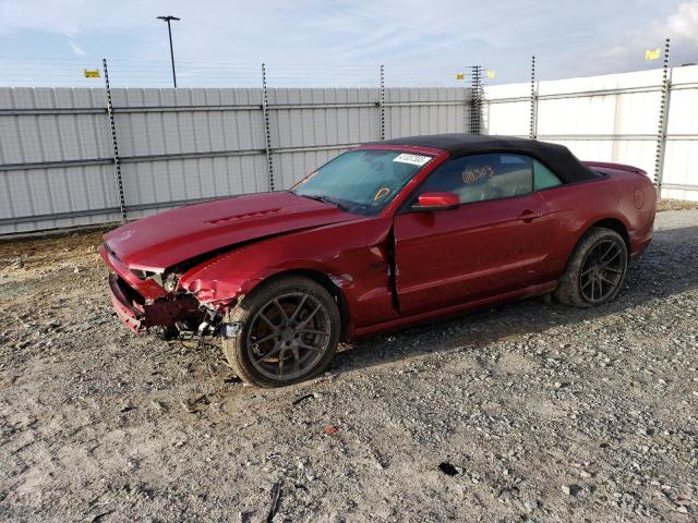 1ZVBP8FF0E5308369 - 2014 FORD MUSTANG GT RED photo 1