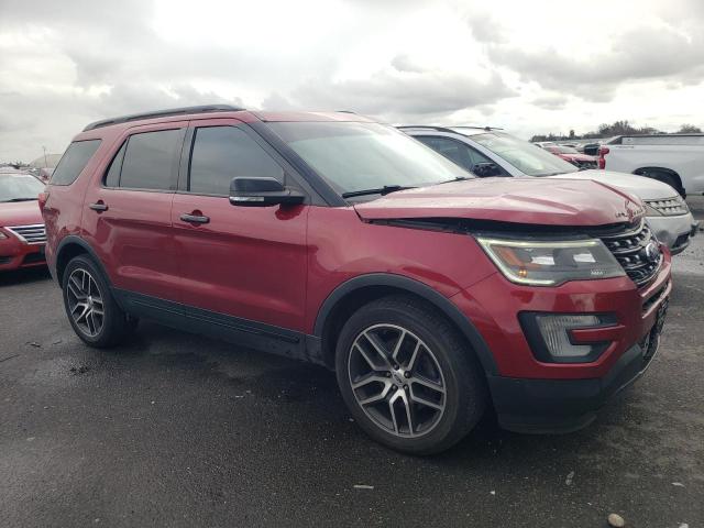 1FM5K8GT2GGD12025 - 2016 FORD EXPLORER SPORT BURGUNDY photo 4