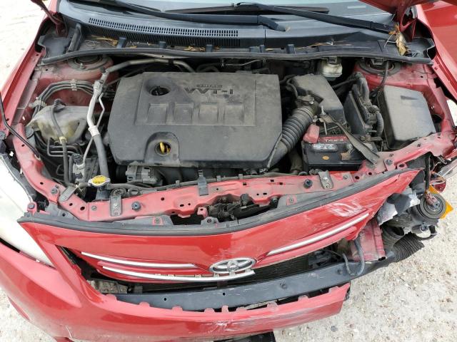 5YFBU4EE8DP118513 - 2013 TOYOTA COROLLA BASE RED photo 11