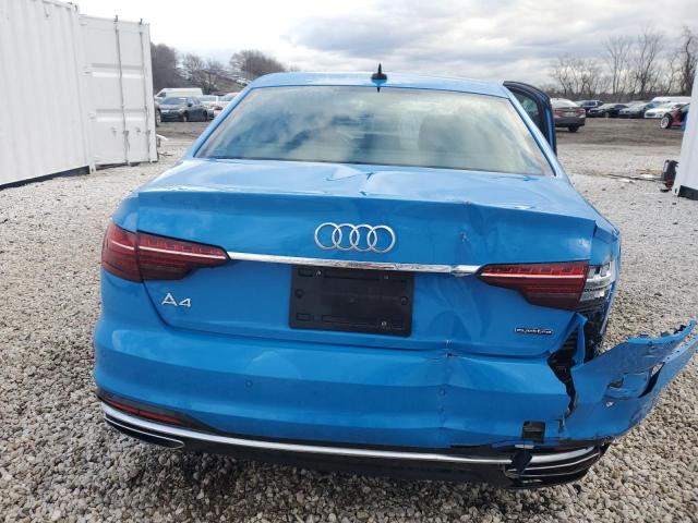 WAUEAAF43NN010144 - 2022 AUDI A4 PREMIUM PLUS 45 BLUE photo 6