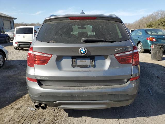 5UXWX9C57G0D64655 - 2016 BMW X3 XDRIVE28I SILVER photo 6