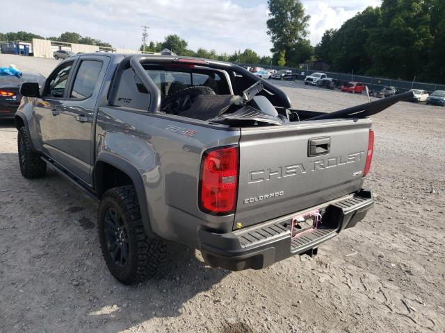 1GCGTEEN1M1108036 - 2021 CHEVROLET COLORADO ZR2 GRAY photo 3