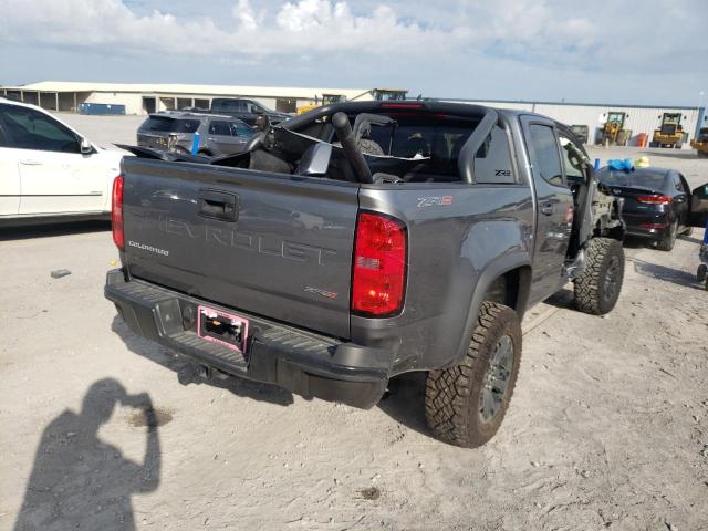 1GCGTEEN1M1108036 - 2021 CHEVROLET COLORADO ZR2 GRAY photo 4