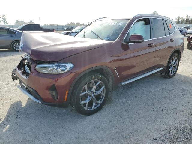 5UX43DP06N9L84034 - 2022 BMW X3 SDRIVE30I Марун фото 1