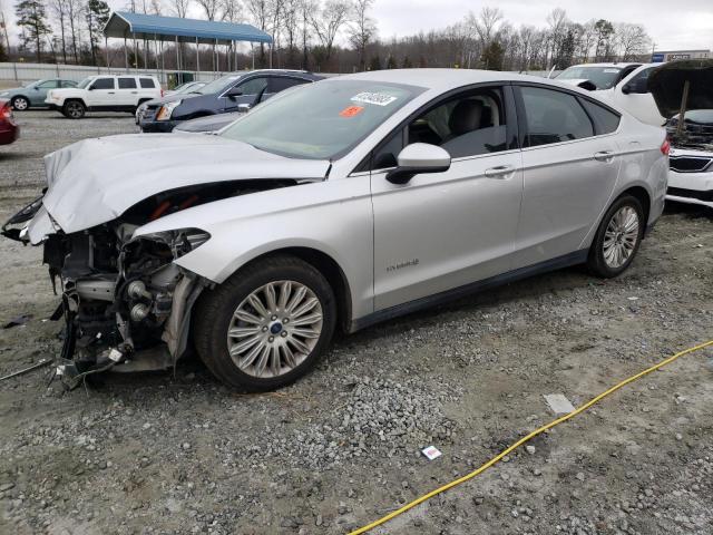 3FA6P0UU1ER251478 - 2014 FORD FUSION S HYBRID SILVER photo 1