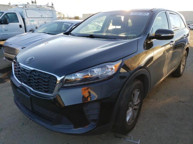 5XYPG4A31KG444124 - 2019 KIA SORENTO L BLACK photo 1