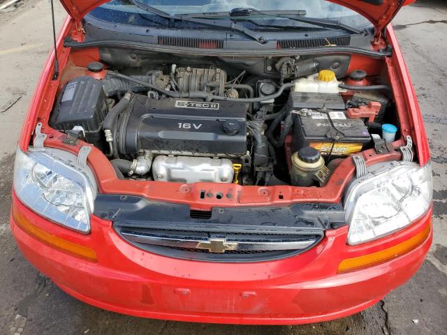 KL1TD56616B575898 - 2006 CHEVROLET AVEO BASE RED photo 11