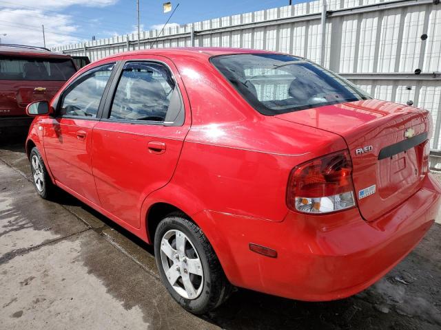 KL1TD56616B575898 - 2006 CHEVROLET AVEO BASE RED photo 2
