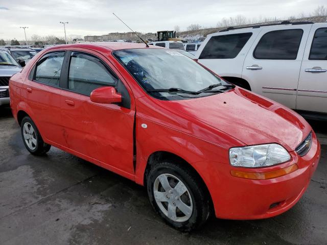 KL1TD56616B575898 - 2006 CHEVROLET AVEO BASE RED photo 4