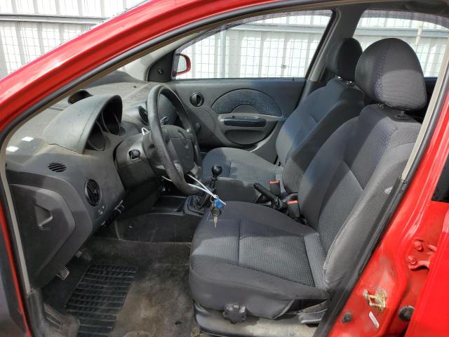 KL1TD56616B575898 - 2006 CHEVROLET AVEO BASE RED photo 7