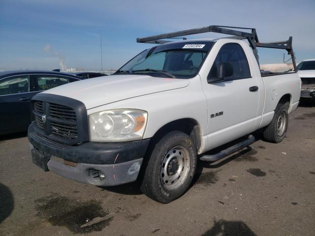 1D7HA16K08J176699 - 2008 DODGE RAM 1500 ST WHITE photo 1