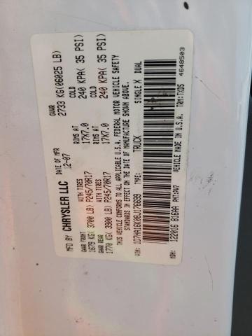 1D7HA16K08J176699 - 2008 DODGE RAM 1500 ST WHITE photo 12