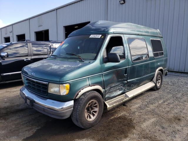 1FDEE14HXTHB63575 - 1996 FORD ECONOLINE E150 VAN GREEN photo 1