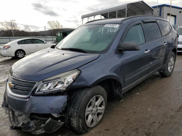 1GNKRFED8DJ244368 - 2013 CHEVROLET TRAVERSE LS BLUE photo 1