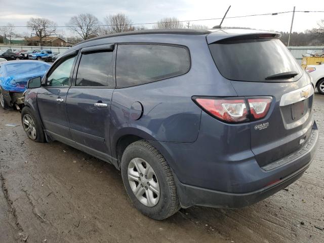 1GNKRFED8DJ244368 - 2013 CHEVROLET TRAVERSE LS BLUE photo 2