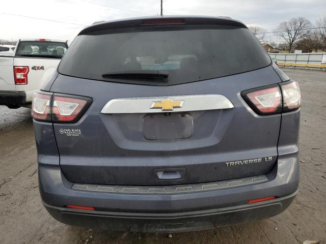 1GNKRFED8DJ244368 - 2013 CHEVROLET TRAVERSE LS BLUE photo 6