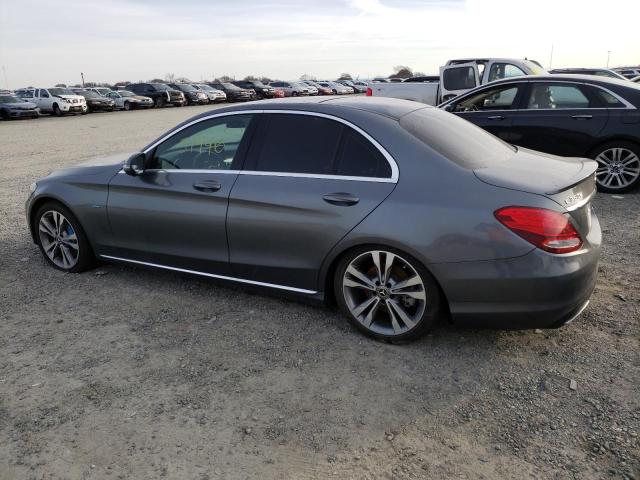 55SWF4HB5HU217898 - 2017 MERCEDES-BENZ C 350E GRAY photo 2