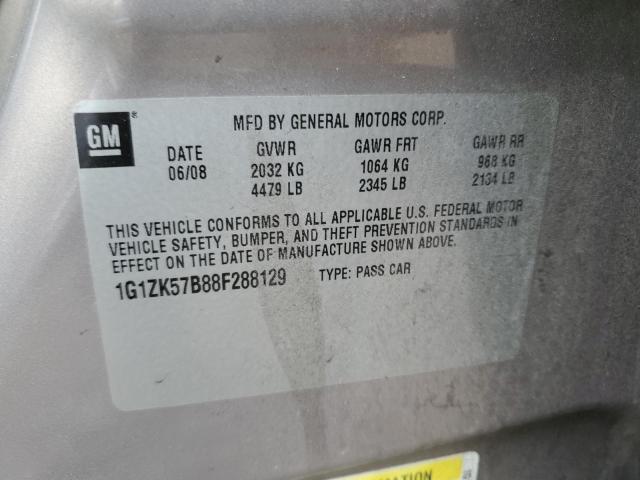 1G1ZK57B88F288129 - 2008 CHEVROLET MALIBU LTZ თაფლისფერი ფოტო 12