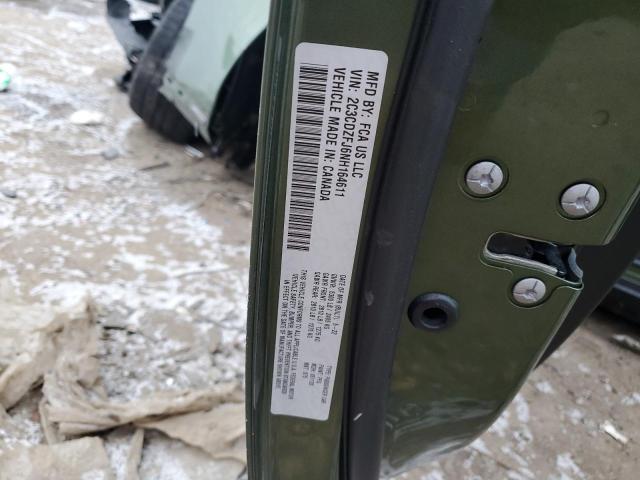 2C3CDZFJ6NH164611 - 2022 DODGE CHALLENGER R/T SCAT PACK GREEN photo 12