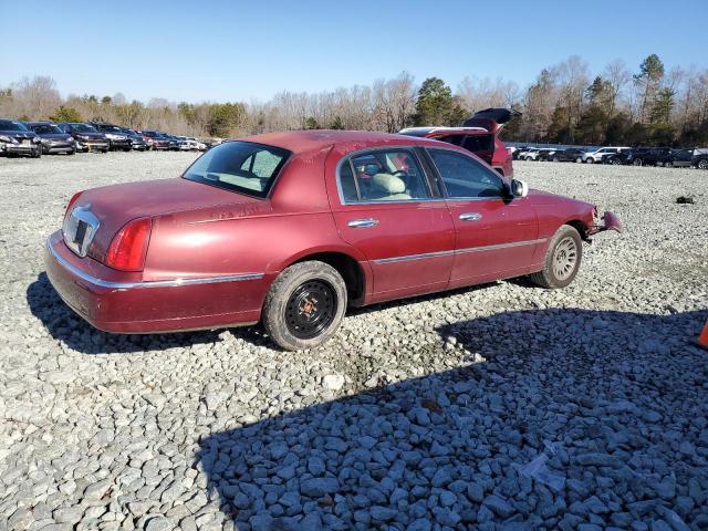 1LNHM83W8XY689704 - 1999 LINCOLN TOWN CARTIER BURGUNDY photo 3