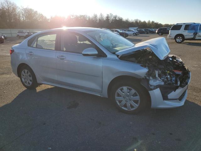 3KPA24AD6ME373127 - 2021 KIA RIO LX SILVER photo 4