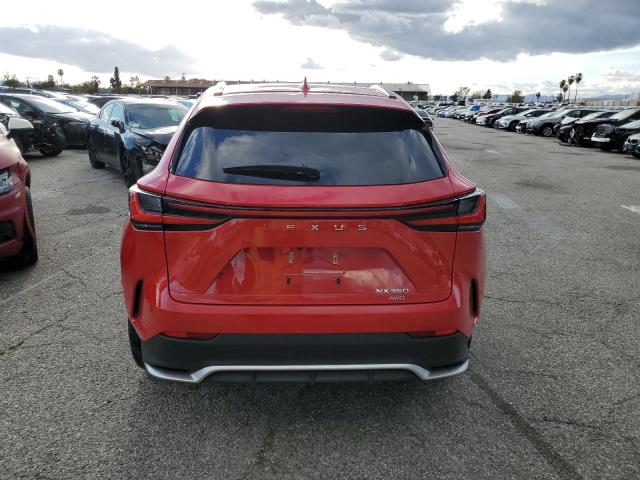 JTJKGCEZ5N2002185 - 2022 LEXUS NX 350 RED photo 6