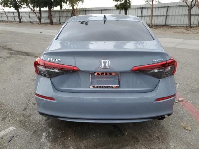 2HGFE2F56NH601525 - 2022 HONDA CIVIC SPORT GRAY photo 6