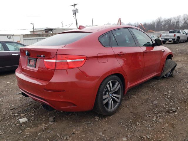 5YMGZ0C56BLK13877 - 2011 BMW X6 M RED photo 3