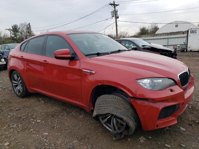 5YMGZ0C56BLK13877 - 2011 BMW X6 M RED photo 4