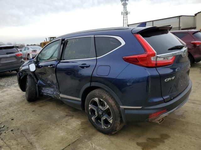 2HKRW2H91HH647705 - 2017 HONDA CR-V TOURING BLUE photo 2