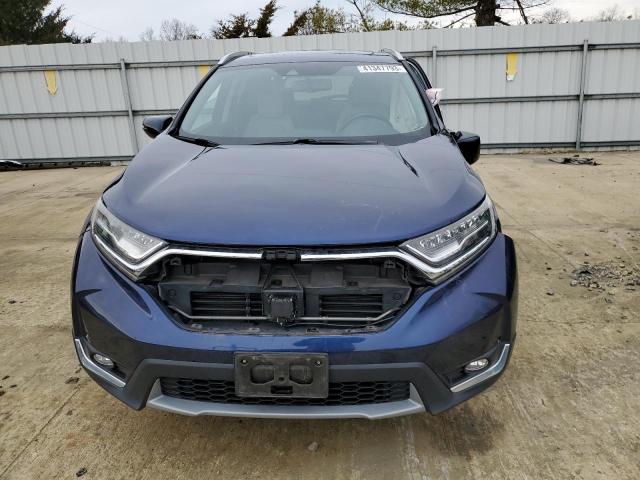 2HKRW2H91HH647705 - 2017 HONDA CR-V TOURING BLUE photo 5