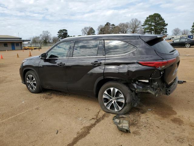 5TDGZRAH3NS091380 - 2022 TOYOTA HIGHLANDER XLE BLACK photo 2