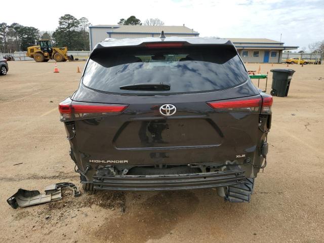 5TDGZRAH3NS091380 - 2022 TOYOTA HIGHLANDER XLE BLACK photo 6