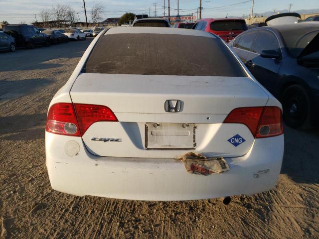 1HGFA46547L000255 - 2007 HONDA CIVIC GX WHITE photo 6