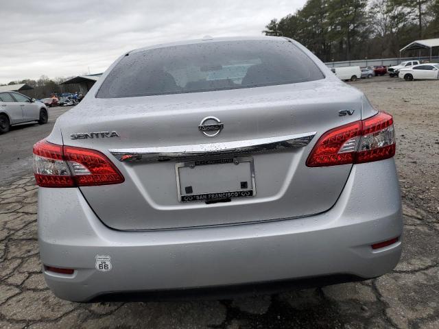 3N1AB7AP8FY240613 - 2015 NISSAN SENTRA S SILVER photo 6