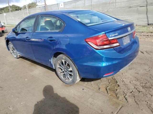 19XFB2F82EE261836 - 2014 HONDA CIVIC EX BLUE photo 2