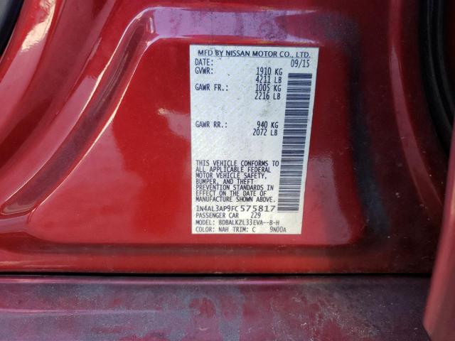 1N4AL3AP9FC575817 - 2015 NISSAN ALTIMA 2.5 RED photo 12