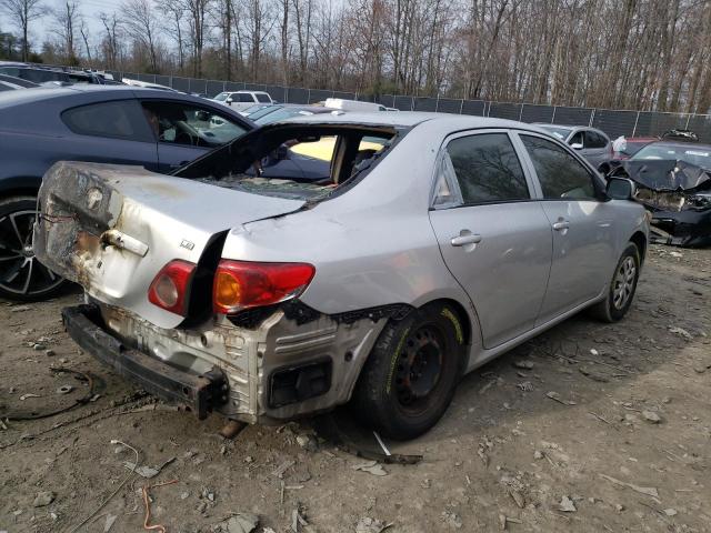 JTDBL40E79J002127 - 2009 TOYOTA COROALLA BASE SILVER photo 3