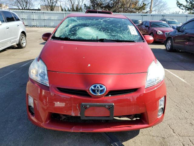 JTDKN3DU8A5117063 - 2010 TOYOTA PRIUS RED photo 5