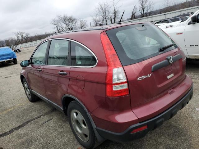 5J6RE48328L050109 - 2008 HONDA CR-V LX BURGUNDY photo 2