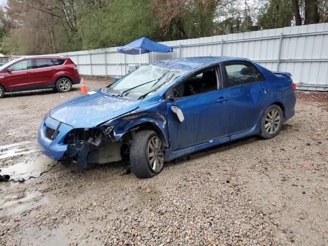 2T1BU4EE8AC475508 - 2010 TOYOTA COROLLA BASE BLUE photo 1