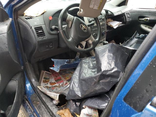 2T1BU4EE8AC475508 - 2010 TOYOTA COROLLA BASE BLUE photo 8