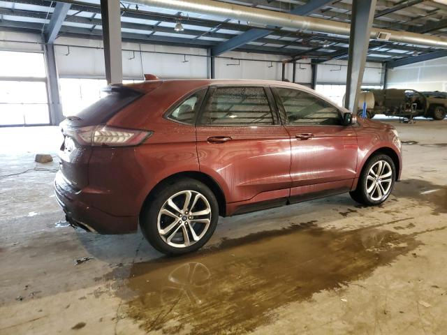 2FMTK3AP4FBC24721 - 2015 FORD EDGE SPORT MAROON photo 3