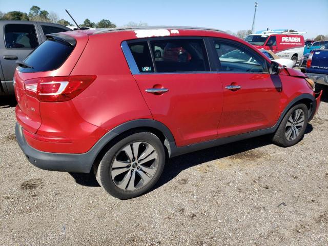 KNDPC3A27C7258681 - 2012 KIA SPORTAGE EX RED photo 3