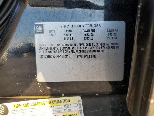 1G1ZH57B98F165213 - 2008 CHEVROLET MALIBU 1LT 石墨色 照片 12