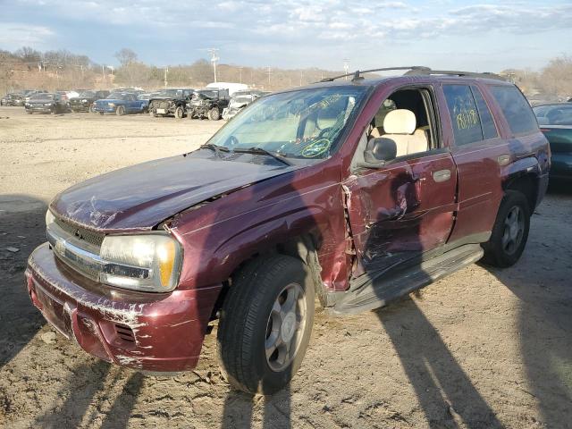 1GNDT13S172230969 - 2007 CHEVROLET TRAILBLAZE LS BURGUNDY photo 1