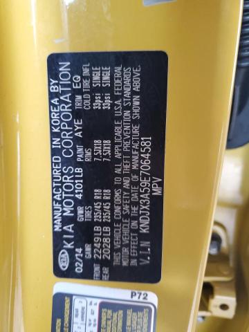 KNDJX3A59E7064581 - 2014 KIA SOUL ! YELLOW photo 13